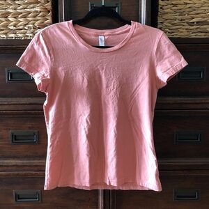American Apparel Pink short sleeve cotton tee in  size M